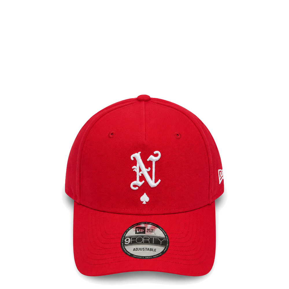 NEW ERA X NRML "ACE OF SPADES" 9FORTY ADJUSTABLE A-FRAME RED