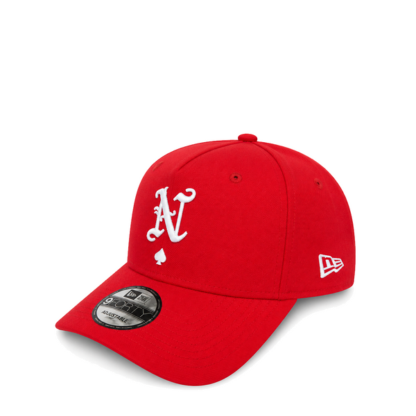 NEW ERA X NRML "ACE OF SPADES" 9FORTY ADJUSTABLE A-FRAME RED