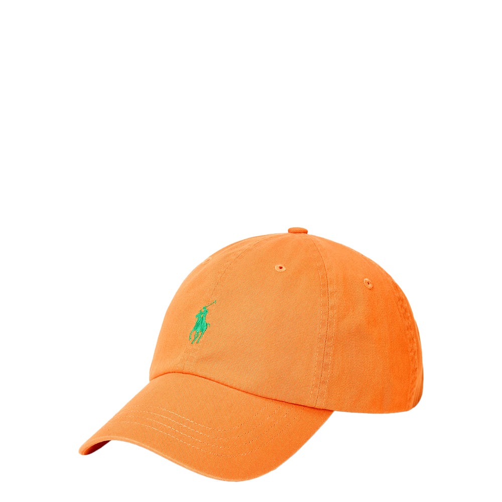 ICONIC COTTON CHINO BALL CAP ORANGE