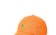 ICONIC COTTON CHINO BALL CAP ORANGE