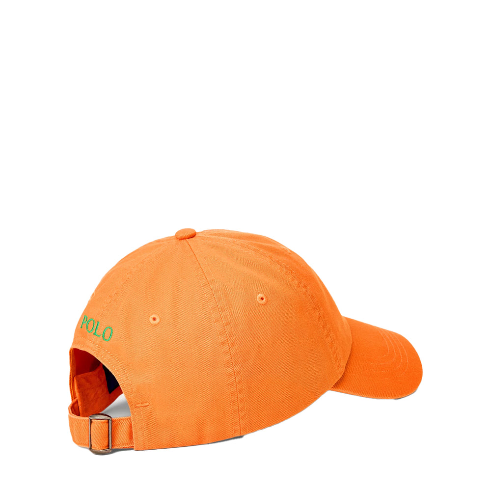 ICONIC COTTON CHINO BALL CAP ORANGE