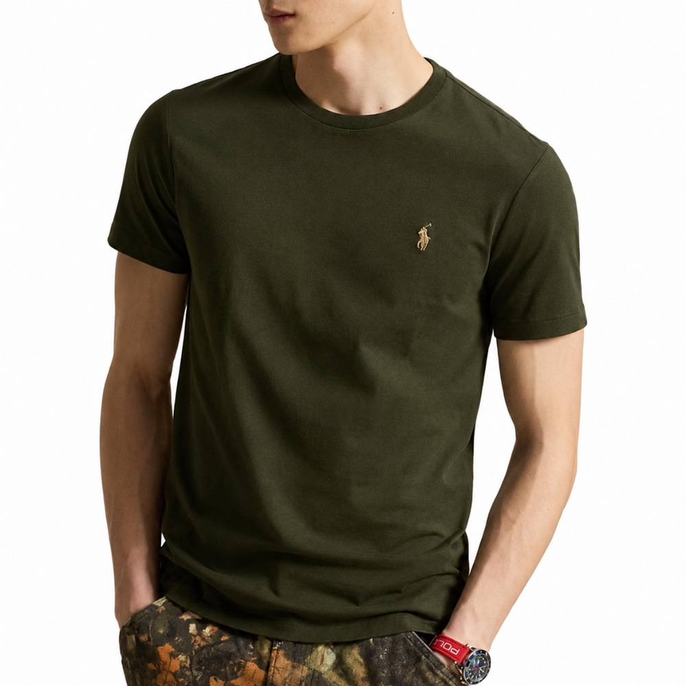CLASSIC COTTON T-SHIRT OLIVE GREEN