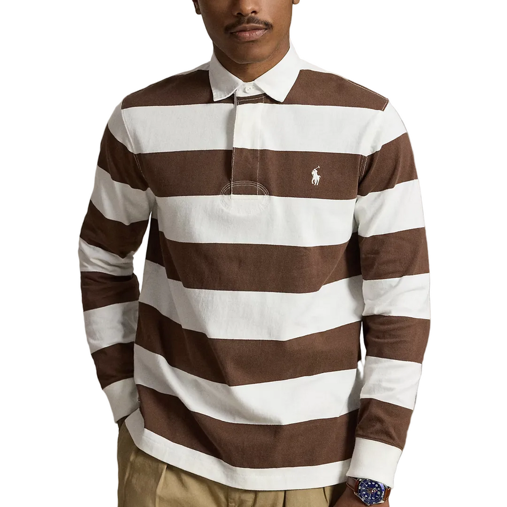 ICONIC RUGBY SHIRT TROPHY CREAM / BROWN