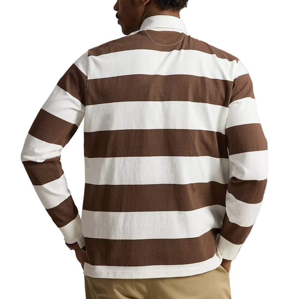 ICONIC RUGBY SHIRT TROPHY CREAM / BROWN