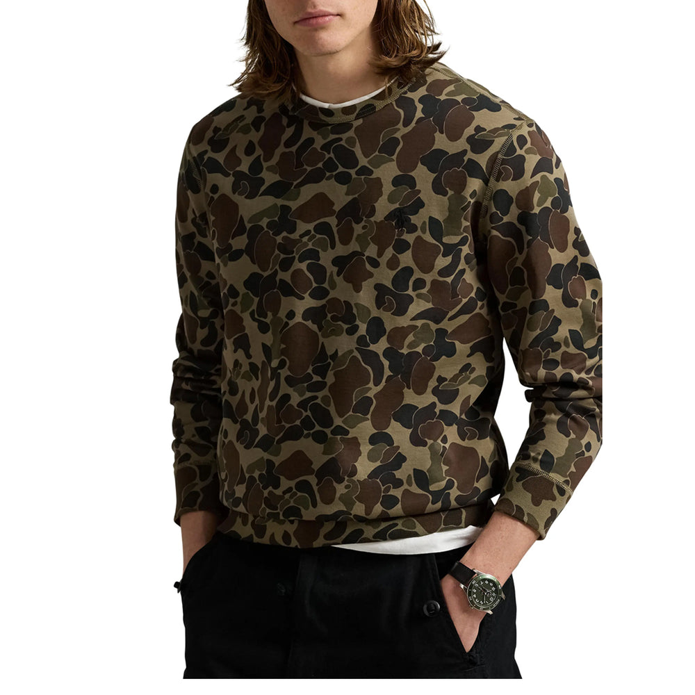 DOUBLE KNIT CAMO SWEATSHIRT