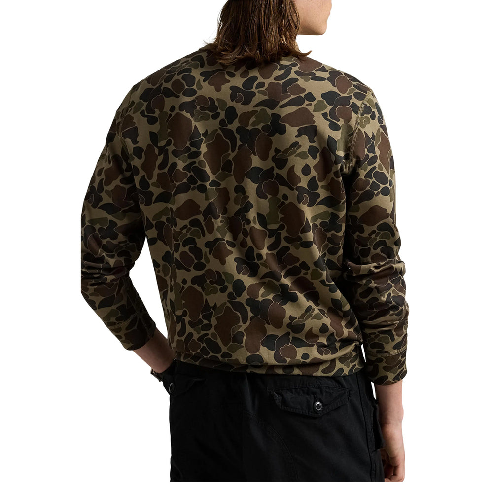 DOUBLE KNIT CAMO SWEATSHIRT
