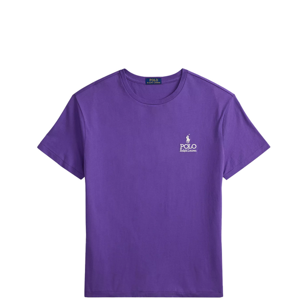CLASSIC FIT LOGO JERSEY T-SHIRT PURPLE