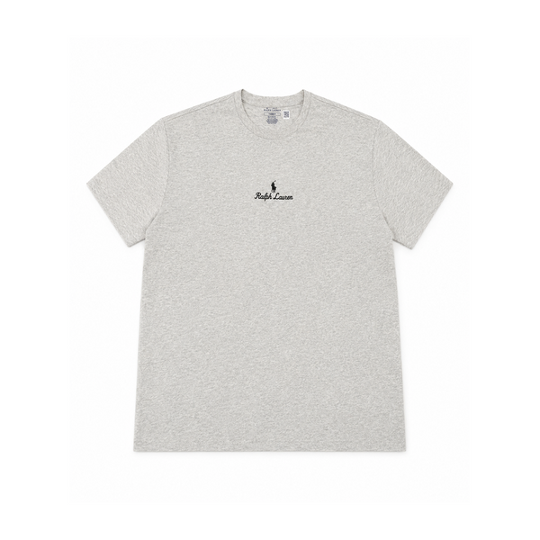 CLASSIC FIT LOGO JERSEY T-SHIRT GREY HEATHER