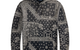 BANDANA-PRINT FLEECE HOODIE
