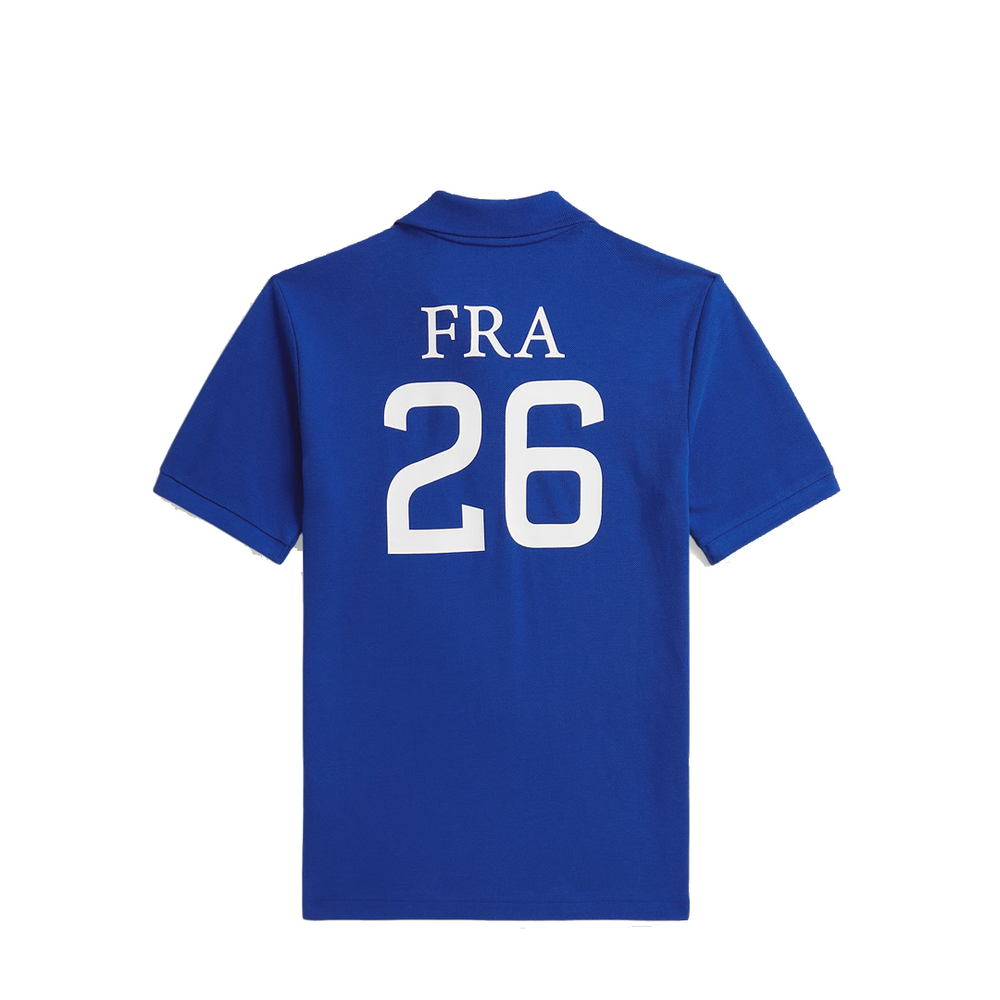 FRANCE COTTON MESH POLO SHIRT CRUISE ROYAL