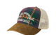 SPORTSMAN FLANNEL TRUCKER CAP GREEN / RED & BROWN
