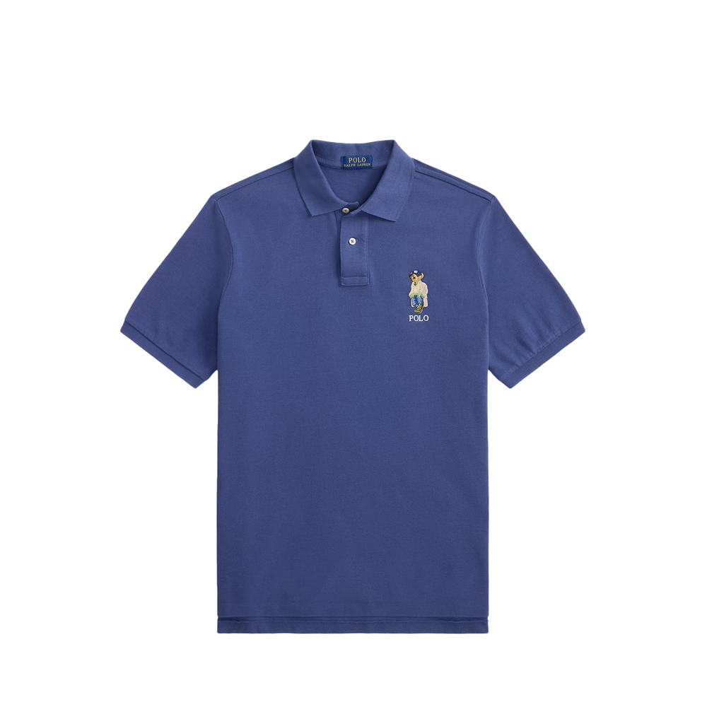 CLASSIC FIT POLO BEAR MESH POLO SHIRT LIGHT NAVY