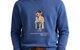 POLO BEAR FLEECE SWEATSHIRT BASTILLE BLUE