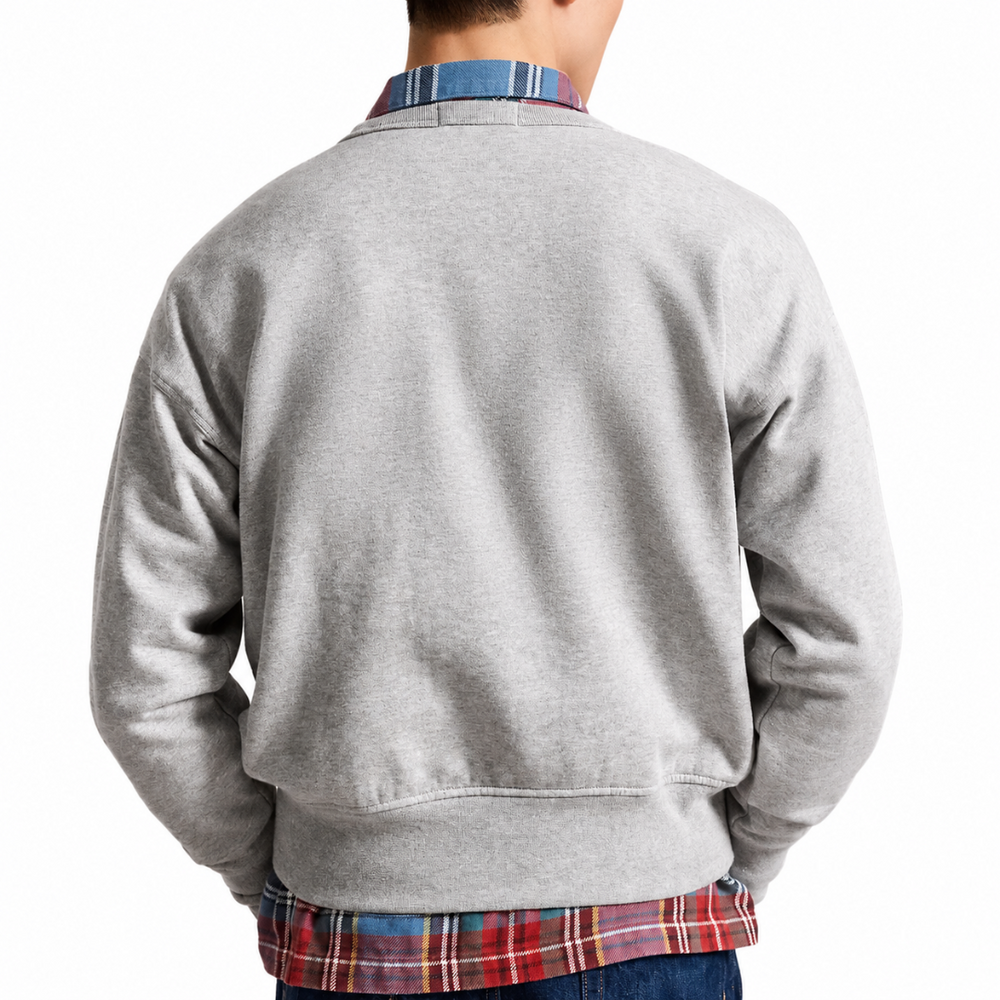 VINTAGE FIT POLO BEAR SWEATSHIRT ANDOVER HEATHER
