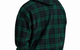 CHECKERED COTTON-BLEND HOODIE FOREST GREEN / BLACK