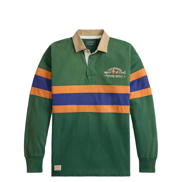 VINTAGE FIT EMBROIDERED RUGBY SHIRT