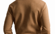 DOUBLE-KNIT QUARTER ZIP PULLOVER LUGGAGE BROWN