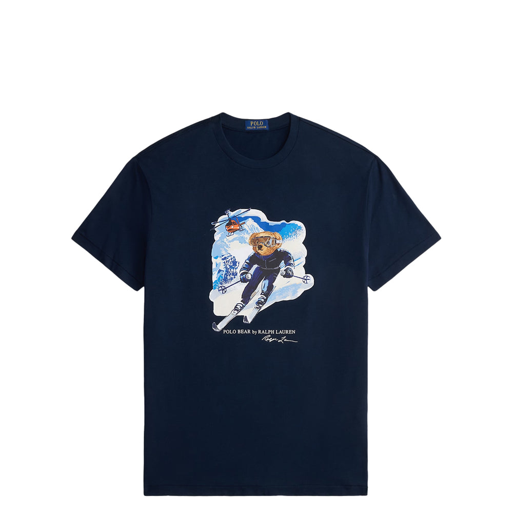 CLASSIC FIT POLO BEAR JERSEY T-SHIRT NAVY