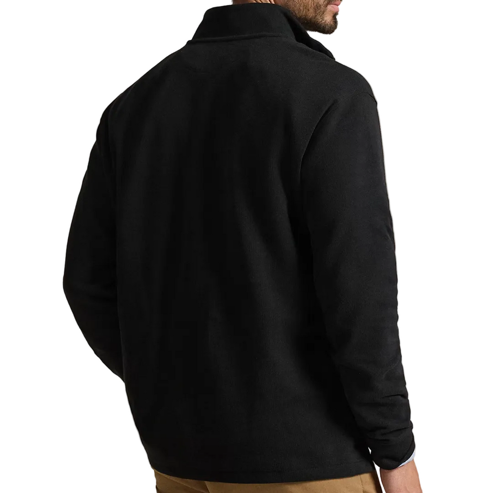 ESTATE-RIB QUARTER ZIP PULLOVER BLACK