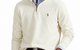 ESTATE-RIB QUARTER ZIP PULLOVER PARCHMENT CREAM
