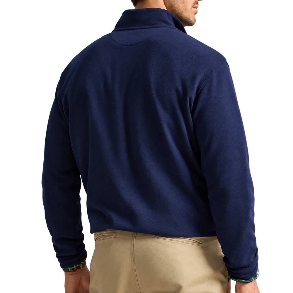 ESTATE-RIB QUARTER ZIP CRUISE NAVY