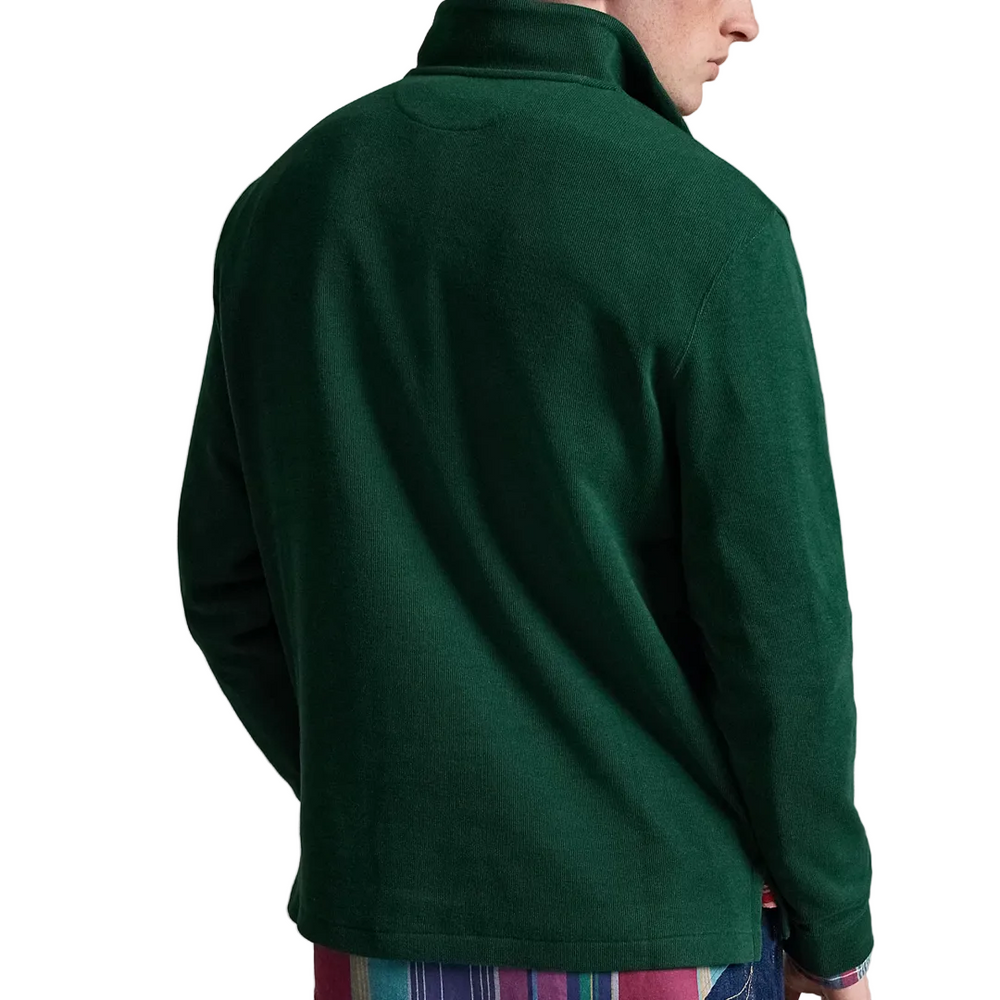 ESTATE-RIB QUARTER ZIP PULLOVER MOSS AGATE