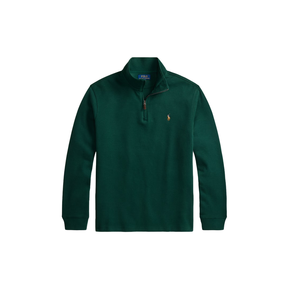 ESTATE-RIB QUARTER ZIP PULLOVER MOSS AGATE