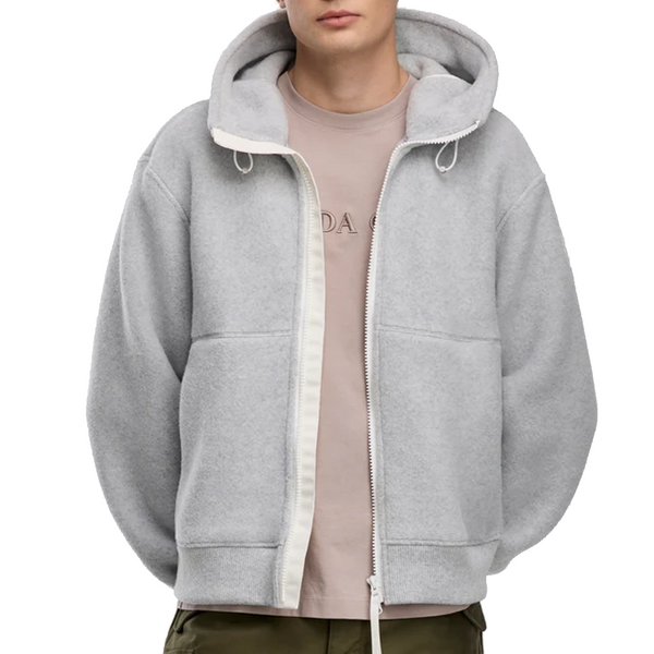 CHILLIWACK FLEECE BOMBER SILVERBIRCH HEATHER
