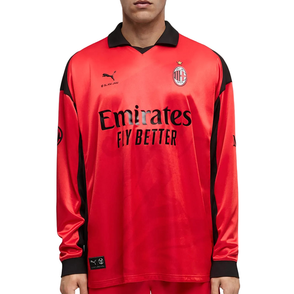 SLAM JAM + AC MILAN 4TH KIT LIMITED EDITION LS JERSEY "FOR ALL TIME RED"