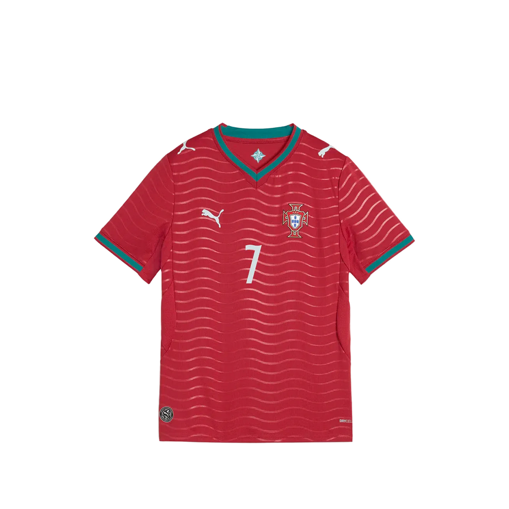 KIDS' PORTUGAL 2026 RONALDO #7 HOME JERSEY RED
