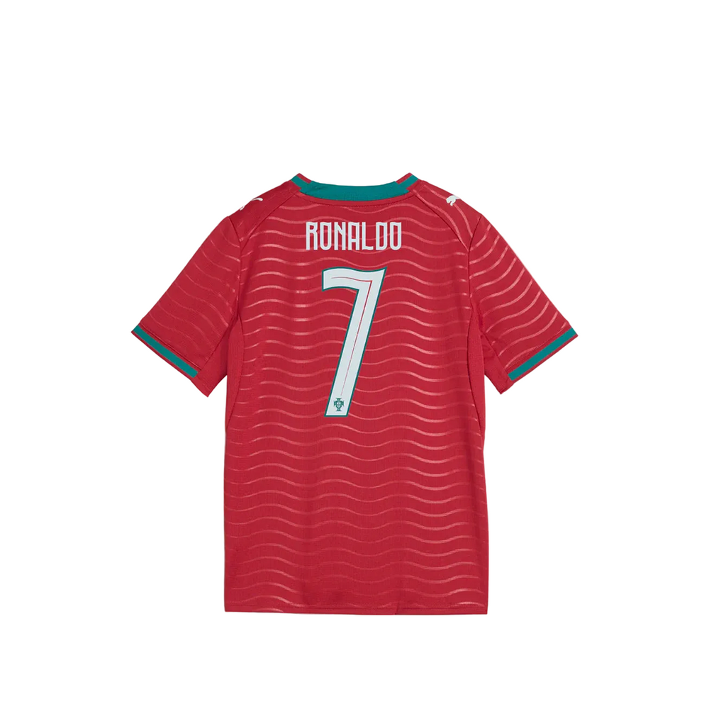 KIDS' PORTUGAL 2026 RONALDO #7 HOME JERSEY RED