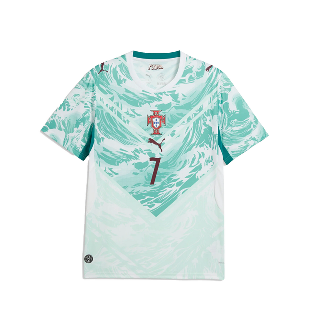 PORTUGAL AWAY RONALDO # 7 2026 JERSEY WHITE GREEN