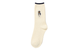PREPPY POLO BEAR CABLE-KNIT CREW SOCKS IVORY