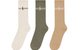 POLO HALF CUSHION CREW SOCKS 3-PACK KHAKI