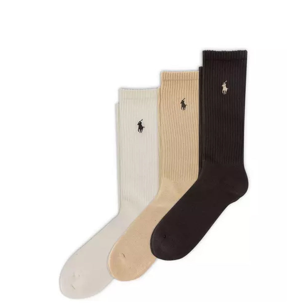 COTTON BLEND RIB SOCKS 3-PACK