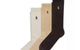 COTTON BLEND RIB SOCKS 3-PACK