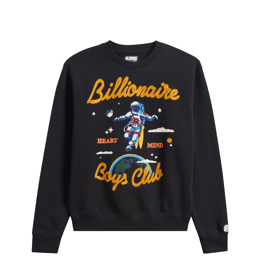 JET SET EMBROIDERED GRAPHIC SWEATSHIRT