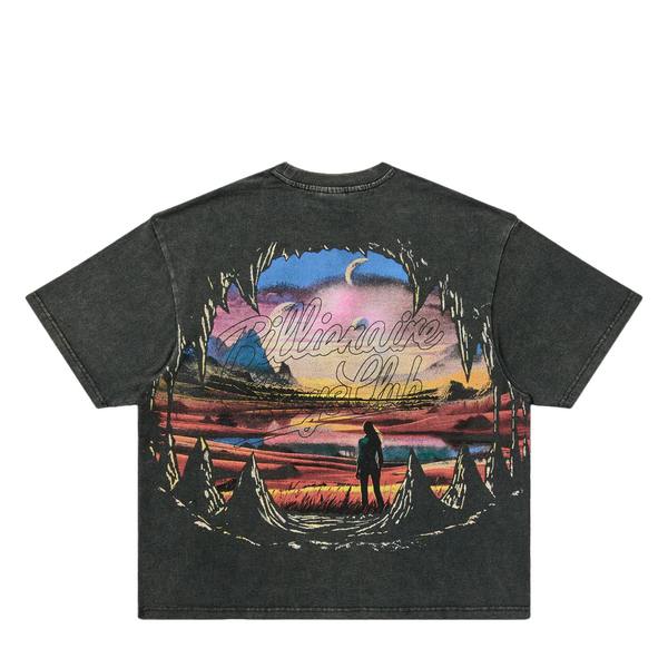 THE ABYSS SHORT SLEEVE KNIT BLACK BOXY FIT