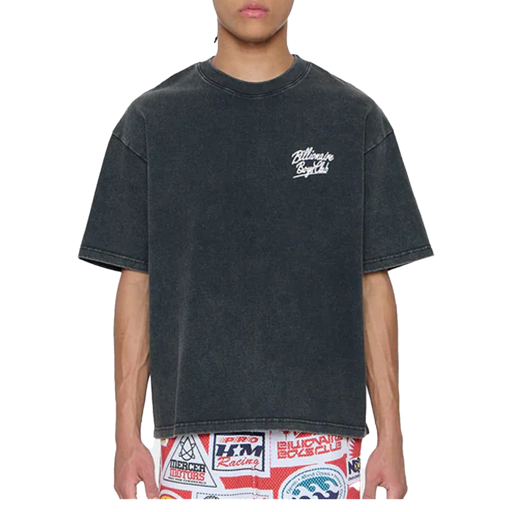 THE ABYSS SHORT SLEEVE KNIT BLACK BOXY FIT