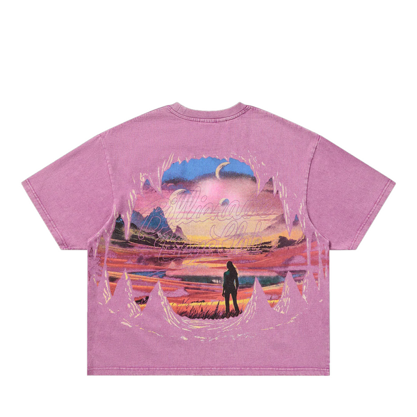 ABYSS SHORT SLEEVE KNIT AMETHYST BOXY FIT