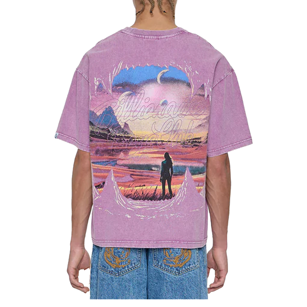 ABYSS SHORT SLEEVE KNIT AMETHYST BOXY FIT