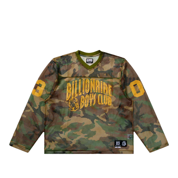 CAMO CURVE SHORT SLEEVE KNIT BOXY FIT
