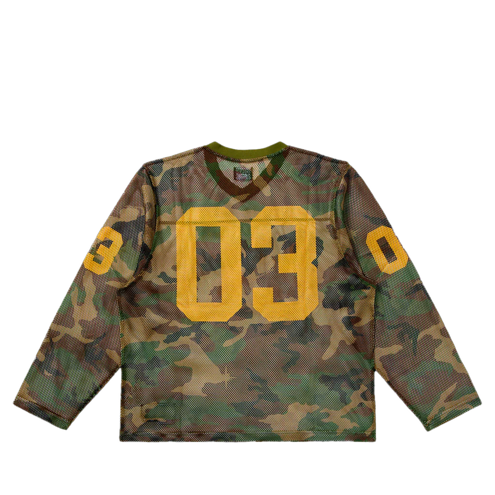 CAMO CURVE SHORT SLEEVE KNIT BOXY FIT