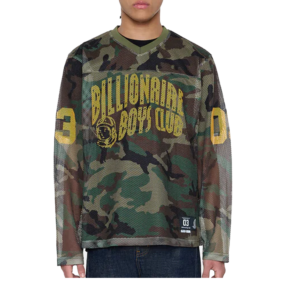 CAMO CURVE SHORT SLEEVE KNIT BOXY FIT