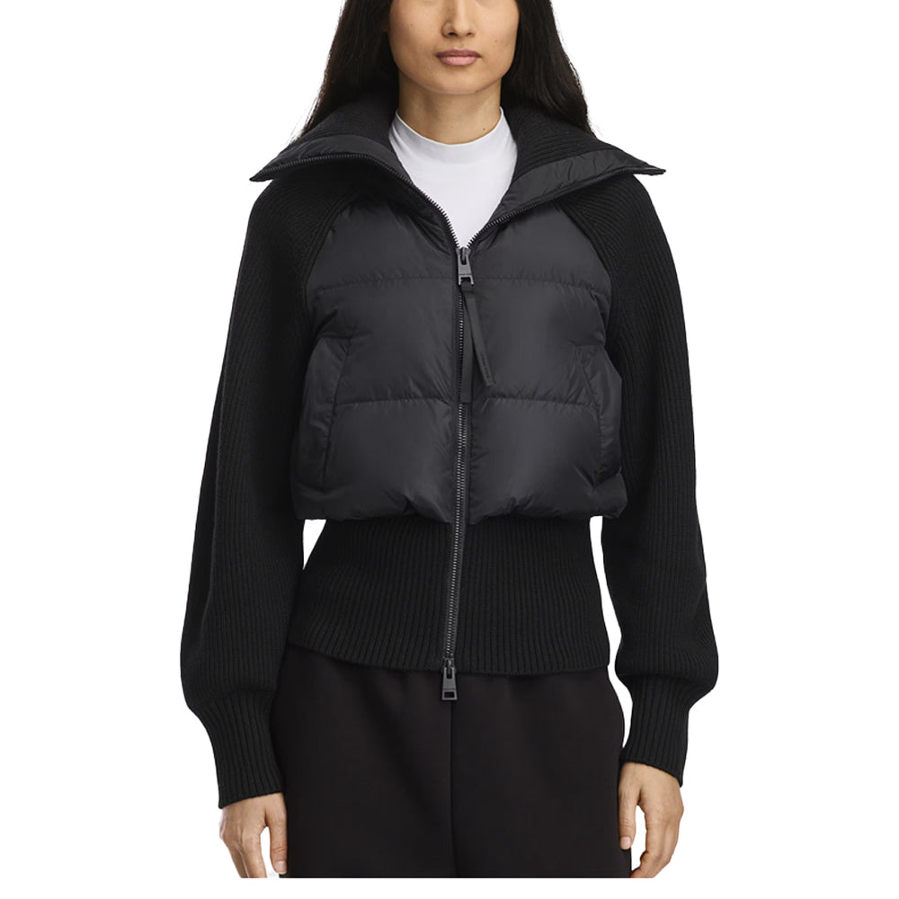WOMEN'S HYBRIDGE ASTORIA KNIT JACKET BLACK