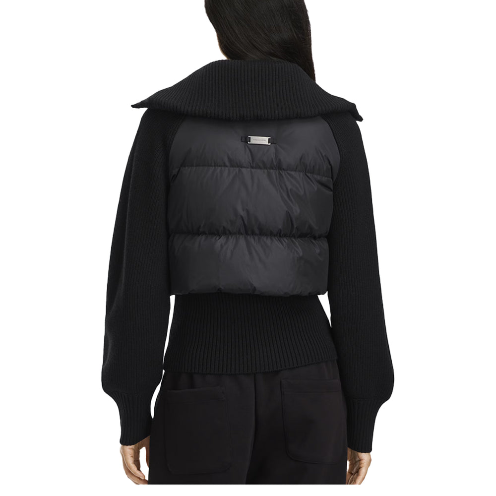 WOMEN'S HYBRIDGE ASTORIA KNIT JACKET BLACK