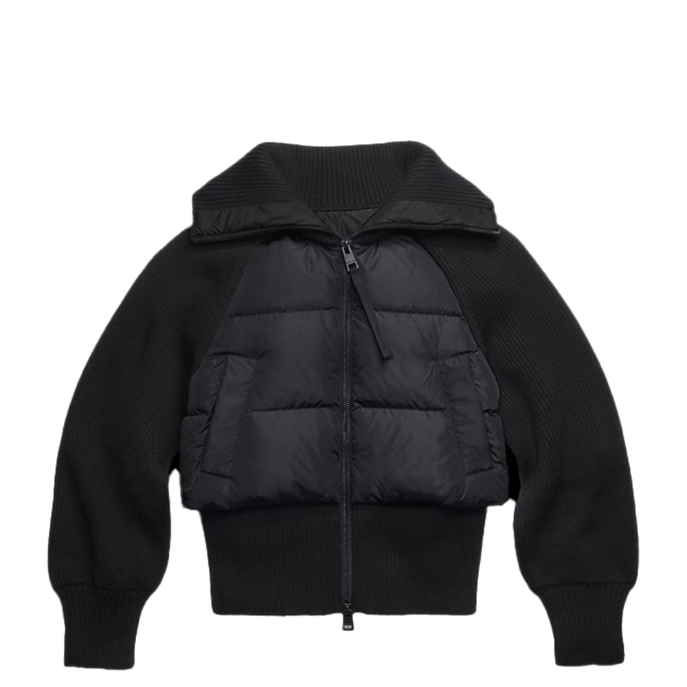 WOMEN'S HYBRIDGE ASTORIA KNIT JACKET BLACK