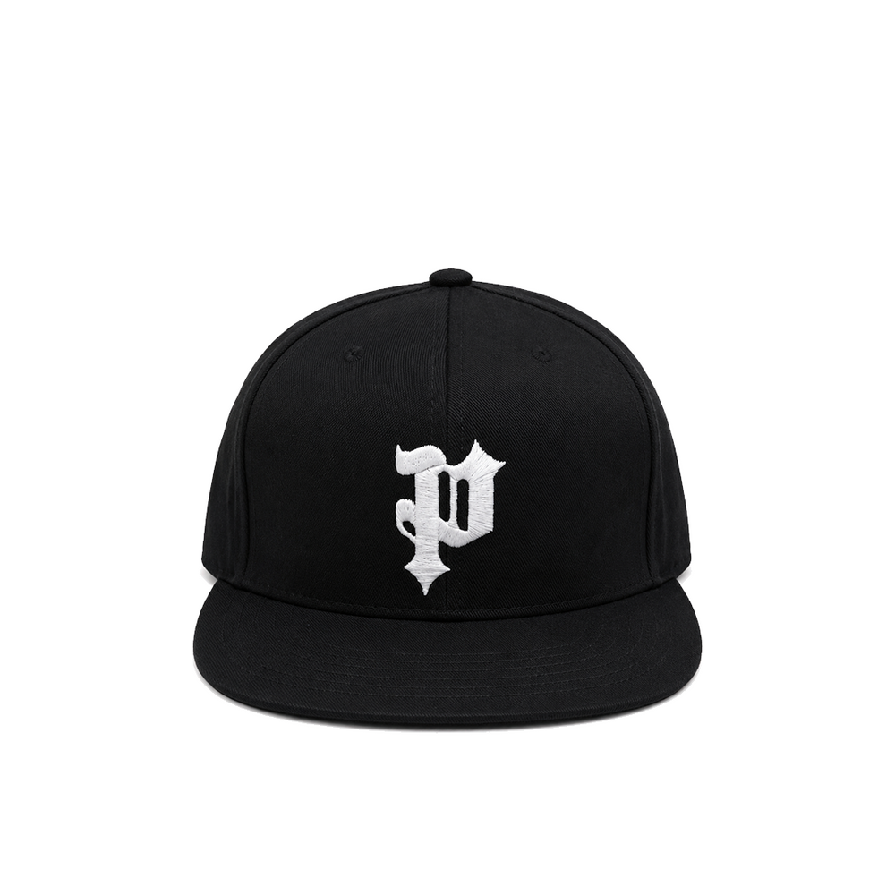GOTHIC COTTON TWILL SKATER HAT BLACK