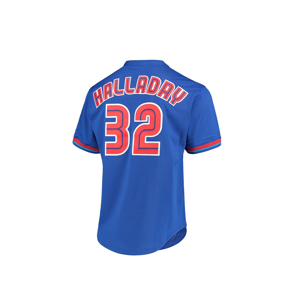 TORONTO BLUE JAYS #34 ROY HALLADAY MESH JERSEY ROYAL BLUE