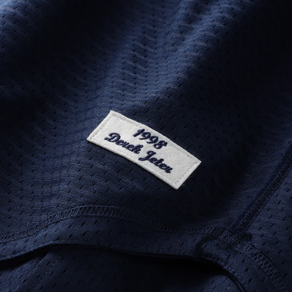 NEW YORK YANKEES DEREK JETER BUTTON UP JERSEY NAVY